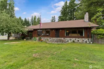 Front of the house.