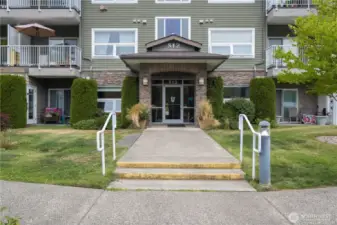 Front of the building