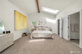 Primary suite which is the entire upper level of the home.