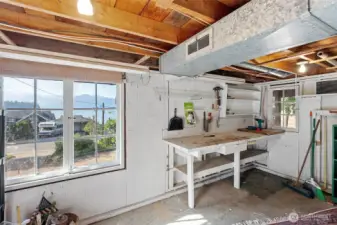 shop with views in basement