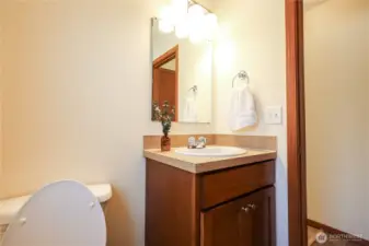 Half bathroom on the first floor
