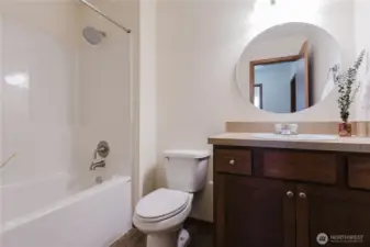 2nd bathroom. Shared. Full bath