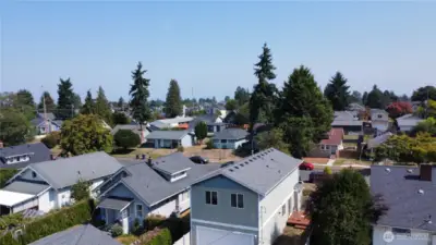 View from the alley
