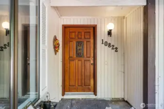 Front entry awaits your personal touches.