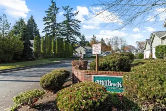 Well-maintained community featuring a playground and basketball court close by