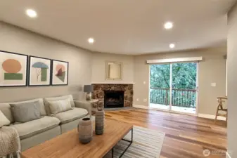 Livingroom virtually staged