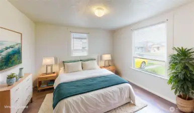 Virtually Staged Bedroom