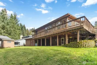 Storage Shed in Backyard