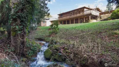 Seasonal Creek in Backyard