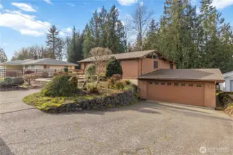 Double Car Garage with Workroom Space