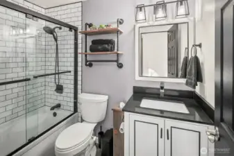 Remodeled upstairs bathrooms.