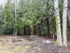 24'x30' concrete slab on the property