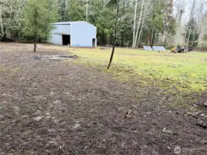A portion of cleared building site