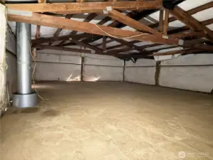 Upper level of the garage