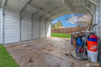 Carport can stay or seller can remove before closing