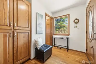 The sellers use this as their main door but it's truly the back entrance.