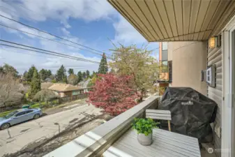 Enjoy sunset and Olympic mountain views from the private patio