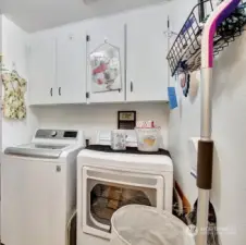Laundry room in unit