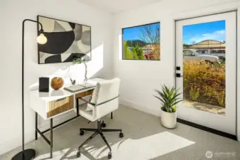 Office on lower level