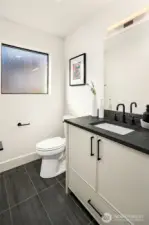 Bathroom on lower level