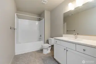 Spacious Downstairs Full Bath