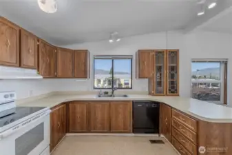 Kitchen and window over sink