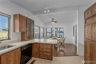 Kitchen looking to Dining room