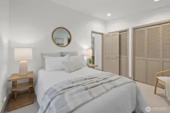 Enjoy the ease and functionality of a main floor bedroom—perfect for privacy and convenience.
