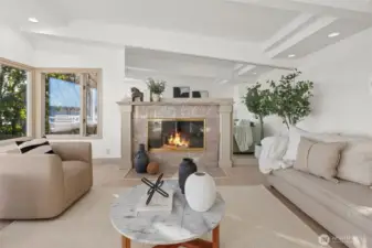Classic design features a cozy fireplace, fresh paint, and new engineered hardwood floors — where tranquility meets refined comfort.