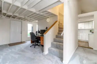 Office or living room nook off the kitchen