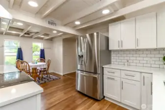 Beautifully lit kitchen