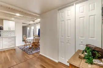 Utility closet with extra storage