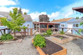 Raised garden beds