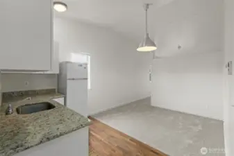 3 of 8 bedrooms each with on suit bathroom. Each with keyed entry.  This room has upgraded kitchenette and studio style living room/bedroom.