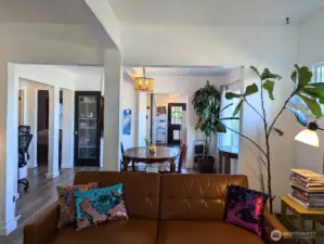 Living room thru to kitchen. Open concept