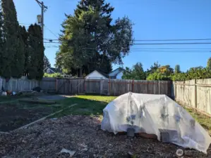 Garden is currently covered.