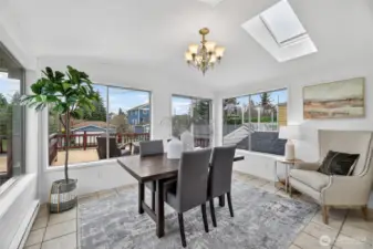 Bright Dining or Family Room Space