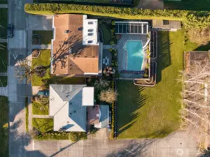 Huge 17,226 SqFt property. Expansive yard for play, gardening, privacy or development opportunities.