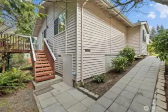 Back of home storage entrance