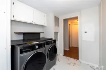 Large capacity washer and dryer are staying with the new homeowners!