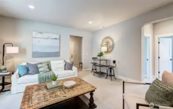 Lower bonus..entry to 2 beds and a full bath to the right..