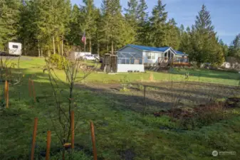 Fruit trees & tons of gardening space