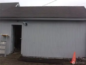 North side of utility building.  Convert to detached accessory dwelling unit?  Great access from the paved alley.
