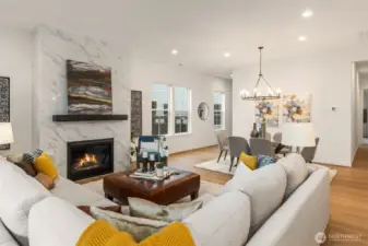 Great room space  *Photos for illustrative purposes only; taken from a similar model"