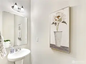 Powder bath on the main floor