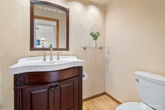 downstairs powder room