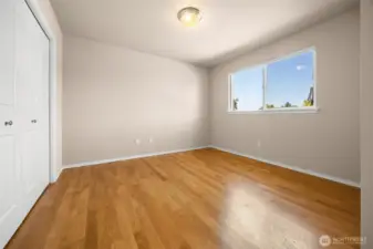 Bedroom 3 faces west, just like the office directly below it.