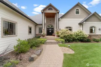 Inviting stone walkway