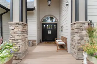 Trex deck front entry