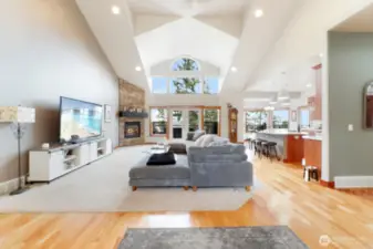 Living room with expansive windows for natural light